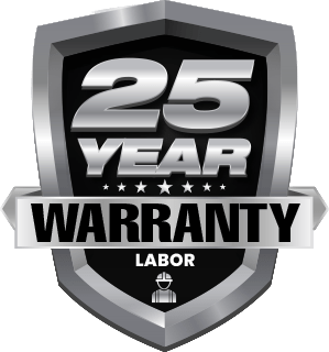 25 Year Warranty on Labor